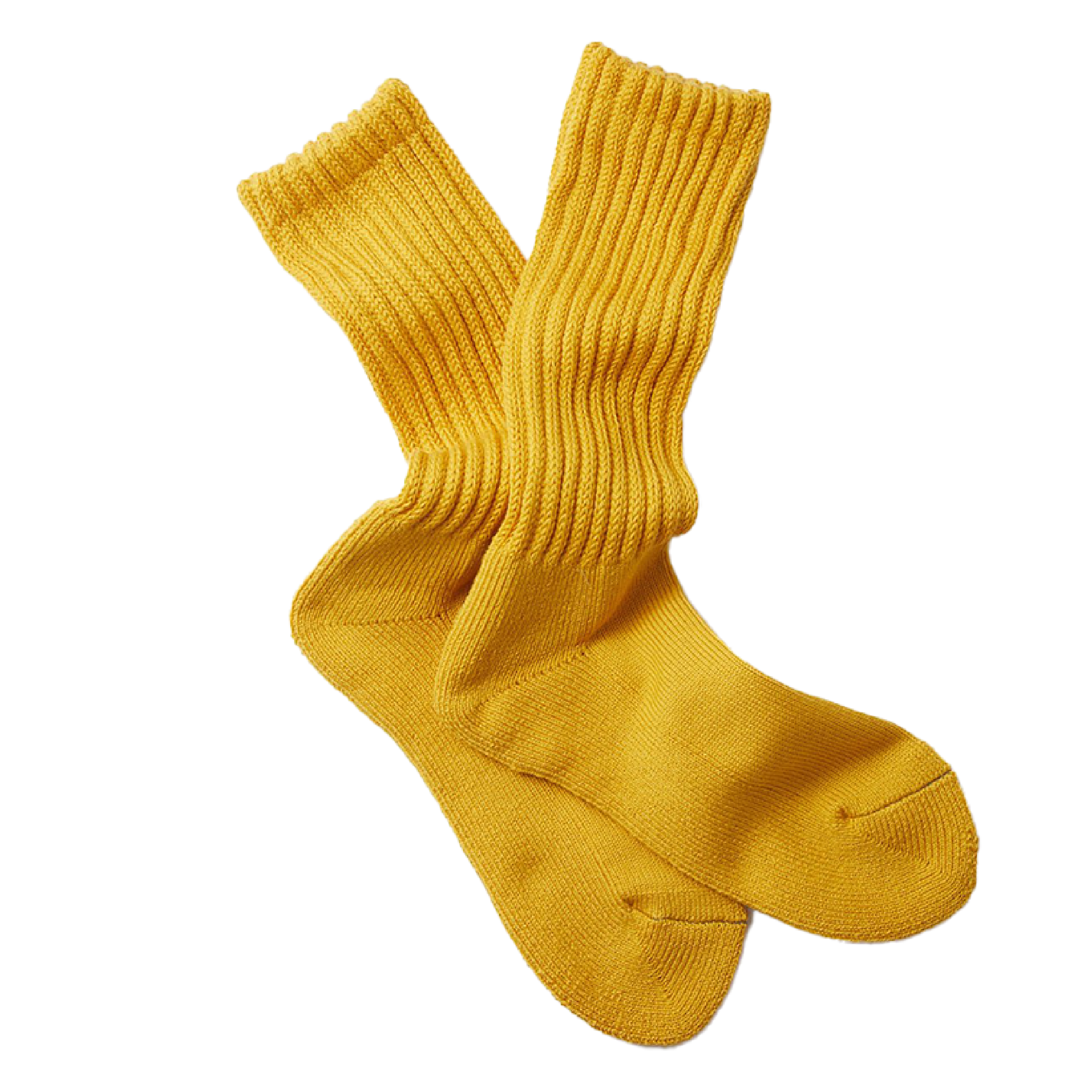 Rototo Loose pile sock yellow