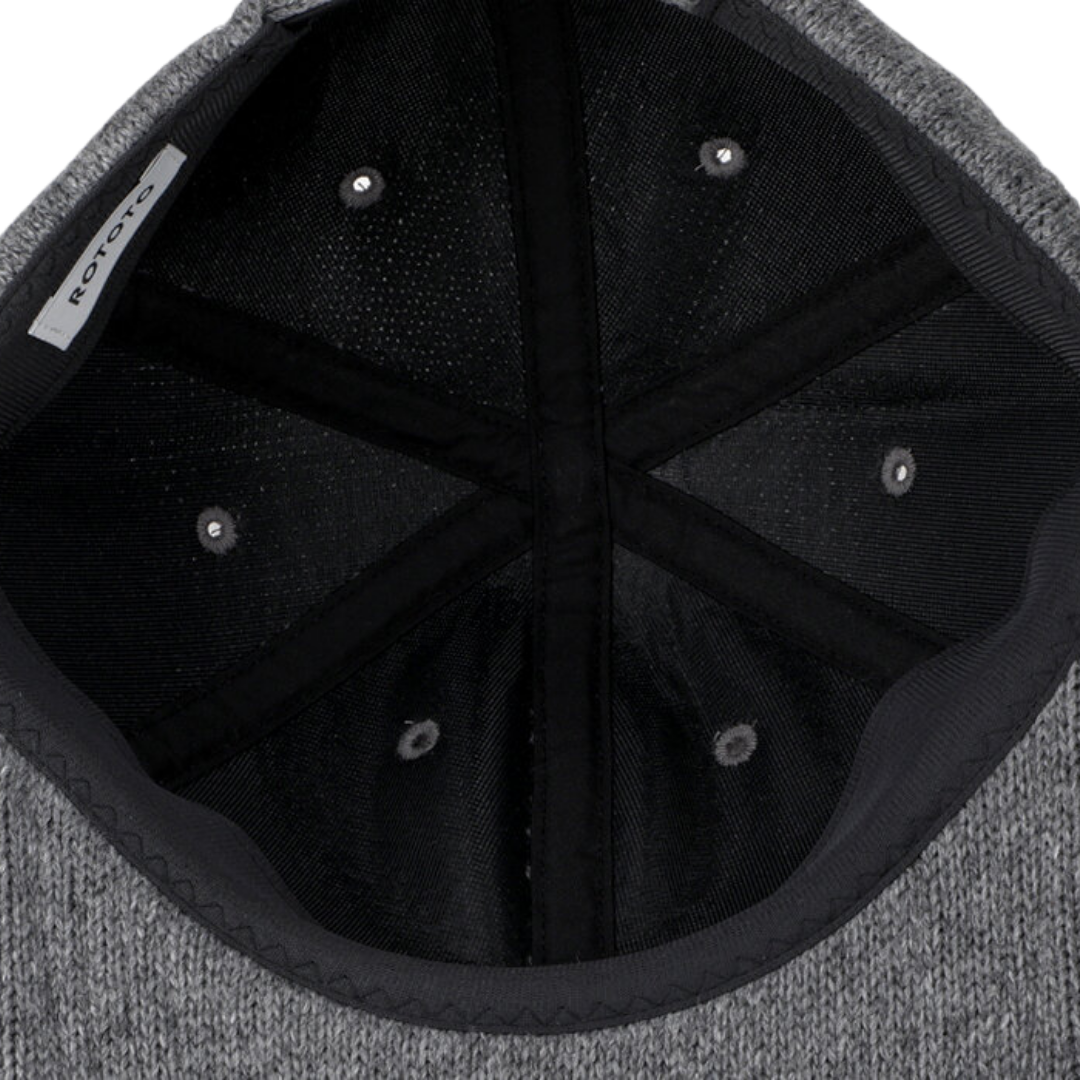 ROTOTO Wool Knit Cap - Grey lid